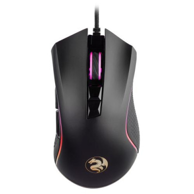 Миша 2E MG340 GAMING, Black, USB, оптична, 1200/2400/3200 dpi, RGB-підсвічування, 7 кнопок, сенсор Avago A5050, 1.8 м (2E-MG340UB)