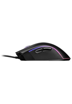 Миша 2E MG340 GAMING, Black, USB, оптична, 1200/2400/3200 dpi, RGB-підсвічування, 7 кнопок, сенсор Avago A5050, 1.8 м (2E-MG340UB)