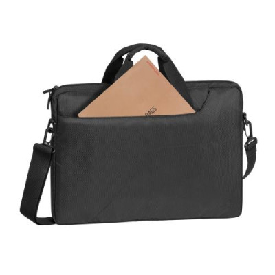 Сумка для ноутбука 15.6" RivaCase Komodo, Black, поліестер, 400x285x45 мм (8035)