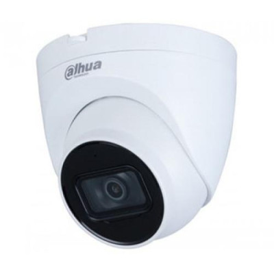 IP камера Dahua DH-IPC-HDW2230T-AS-S2, White, 2Мп, 1/3" Progressive Scan CMOS, 1920×1080, f=2.8 мм, день/ніч, ІЧ підсвічування до 30 м, RJ45, через web-браузер, SD 256Gb, смартфон iOS/Android/Windows, 78х127