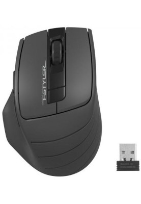 Миша A4Tech Fstyler FG30S, Gray, USB, бездротова, оптична, безшумна, 1000/1600/2000 dpi, 125 Hz, 6 кнопок, 1xAA