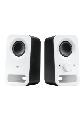 Колонки 2.0 Logitech Z150, White, 2х 3 Вт, 3.5 мм, роз'єм для навушників, роз'єм лінійного аудіовходу (980-000815)