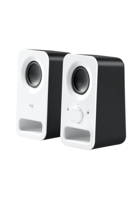 Колонки 2.0 Logitech Z150, White, 2х 3 Вт, 3.5 мм, роз'єм для навушників, роз'єм лінійного аудіовходу (980-000815)