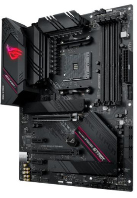 Мат.плата AM4 (B550) Asus ROG STRIX B550-F GAMING, B550, 4xDDR4, CrossFire, Int.Video(CPU), 6xSATA3, 2xM.2, 1xPCI-E 16x 4.0, 1xPCI-E 16x 3.0, 3xPCI-E 1x 3.0, ROG SupremeFX, I225-V, 8xUSB3.2/4xUSB2.0, HDMI/DP, ATX