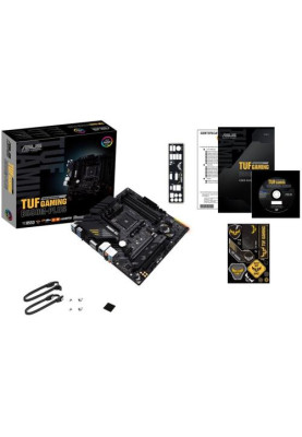 Мат.плата AM4 (B550) Asus TUF GAMING B550M-PLUS, B550, 4xDDR4, CrossFire, Int.Video(CPU), 4xSATA3, 2xM.2, 1xPCI-E 16x 4.0, 1xPCI-E 16x 3.0, 1xPCI-E 1x 3.0, ALC S1200A, RTL8125B, 8xUSB3.2/6xUSB2.0, HDMI/DP, MicroATX