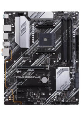 Мат.плата AM4 (B550) Asus PRIME B550-PLUS, B550, 4xDDR4, CrossFireX, Int.Video(CPU), 6xSATA3, 2xM.2, 1xPCI-E 16x 4.0, 1xPCI-E 16x 3.0, 3xPCI-E 1x 3.0, ALC887, RTL8111H, 8xUSB3.2/6xUSB2.0, HDMI/DP, ATX
