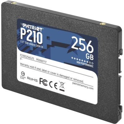 Твердотільний накопичувач SSD 256Gb, Patriot P210, SATA3, 2.5`, 3D TLC, 500/400 МБ/с (P210S256G25) Твердотільний накопичувач SSD 256Gb, Patriot P210, SATA3, 2.5`, 3D TLC, 500/400 МБ/с (P210S256G25)