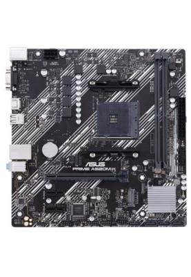 Мат.плата AM4 (A520) Asus PRIME A520M-K, A520, 2xDDR4, Int.Video(CPU), 4xSATA3, 1xM.2, 1xPCI-E 16x 3.0, 2xPCI-E 1x 3.0, ALC887, RTL8111H, 6xUSB3.2/6xUSB2.0, VGA/HDMI, MicroATX