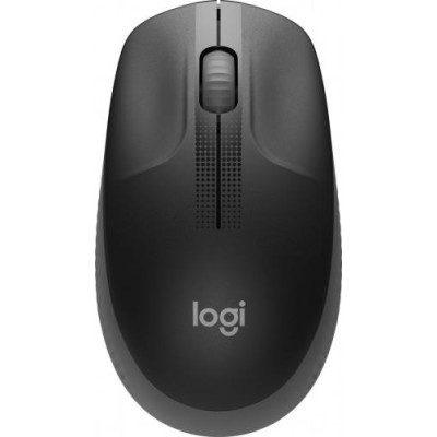 Миша Logitech M190, Dark Grey/Black, USB, бездротова, оптична, 1000 dpi, 3 кнопки, 1xAA (910-005905)