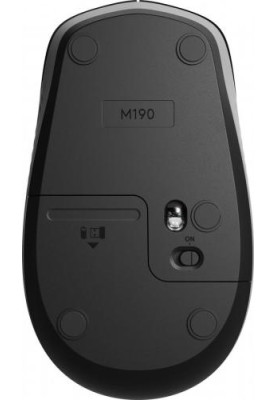 Миша Logitech M190, Grey/Black, USB, бездротова, оптична, 1000 dpi, 3 кнопки, 1xAA (910-005906)