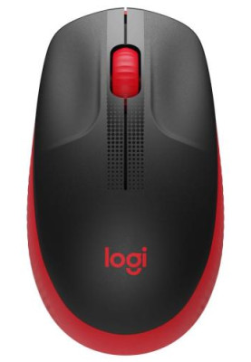 Миша Logitech M190, Red/Black, USB, бездротова, оптична, 1000 dpi, 3 кнопки, 1xAA (910-005908)