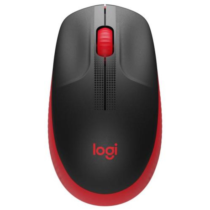 Миша Logitech M190, Red/Black, USB, бездротова, оптична, 1000 dpi, 3 кнопки, 1xAA (910-005908)