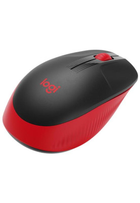 Миша Logitech M190, Red/Black, USB, бездротова, оптична, 1000 dpi, 3 кнопки, 1xAA (910-005908)