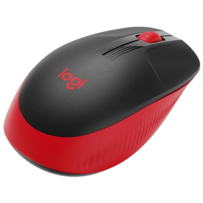 Миша Logitech M190, Red/Black, USB, бездротова, оптична, 1000 dpi, 3 кнопки, 1xAA (910-005908)