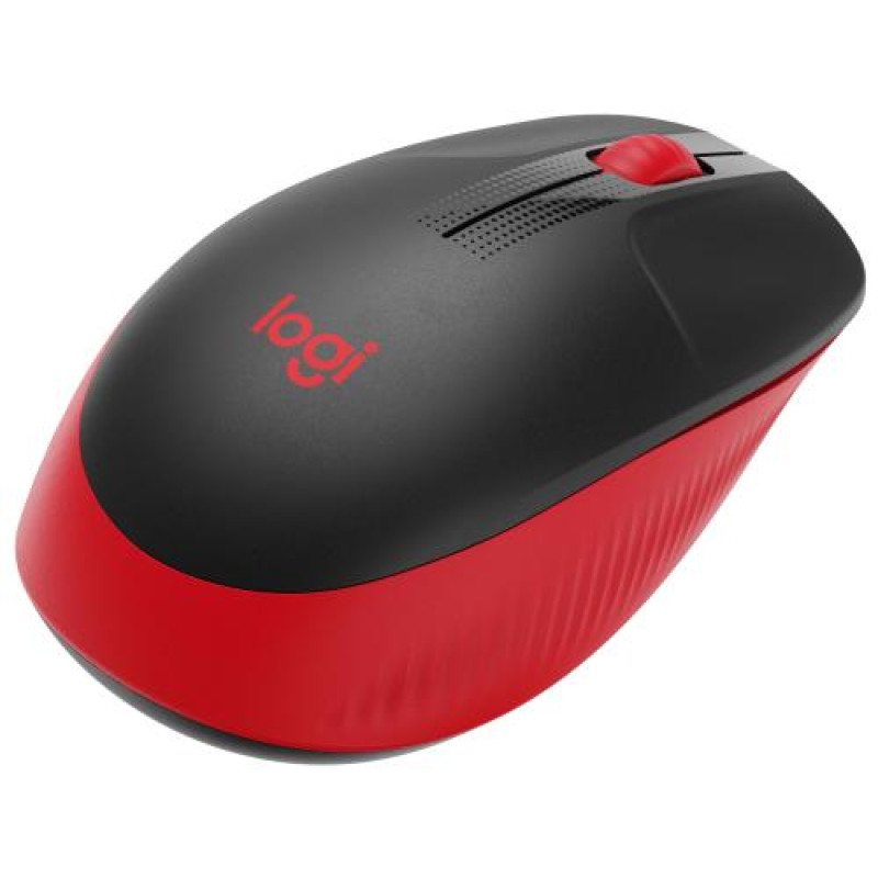 Миша Logitech M190, Red/Black, USB, бездротова, оптична, 1000 dpi, 3 кнопки, 1xAA (910-005908)