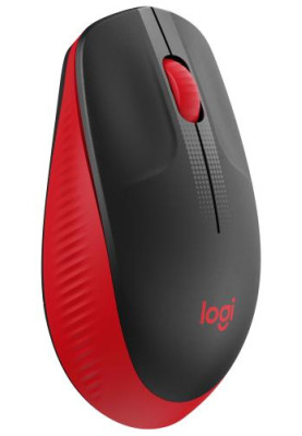 Миша Logitech M190, Red/Black, USB, бездротова, оптична, 1000 dpi, 3 кнопки, 1xAA (910-005908)