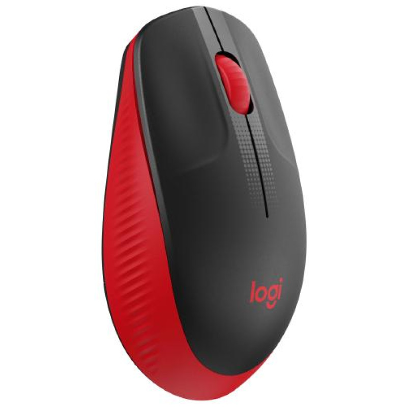 Миша Logitech M190, Red/Black, USB, бездротова, оптична, 1000 dpi, 3 кнопки, 1xAA (910-005908)