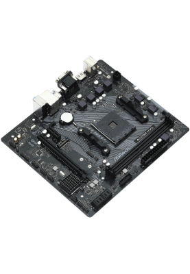 Мат.плата AM4 (A520) ASRock A520M-HVS, A520, 2xDDR4, Int.Video(CPU), 4xSATA3, 1xM.2, 1xPCI-E 16x 3.0, 1xPCI-E 1x 3.0, ALC887, RTL8111H, 6xUSB3.2/6xUSB2.0, VGA/HDMI, MicroATX