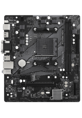 Мат.плата AM4 (A520) ASRock A520M-HDV, A520, 2xDDR4, Int.Video(CPU), 4xSATA3, 1xM.2, 1xPCI-E 16x 3.0, 1xPCI-E 1x 3.0, ALC887, RTL8111H, 6xUSB3.2/6xUSB2.0, VGA/DVI-D/HDMI, MicroATX