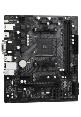 Мат.плата AM4 (A520) ASRock A520M-HDV, A520, 2xDDR4, Int.Video(CPU), 4xSATA3, 1xM.2, 1xPCI-E 16x 3.0, 1xPCI-E 1x 3.0, ALC887, RTL8111H, 6xUSB3.2/6xUSB2.0, VGA/DVI-D/HDMI, MicroATX