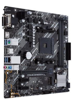 Мат.плата AM4 (B450) Asus PRIME B450M-K II, B450, 2xDDR4, Int.Video(CPU), 4xSATA3, 1xM.2, 1xPCI-E 16x 3.0, 2xPCI-E 1x 2.0, ALC887, RTL8111H, 6xUSB3.2/6xUSB2.0, VGA/DVI-D/HDMI, MicroATX