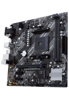 Мат.плата AM4 (B450) Asus PRIME B450M-K II, B450, 2xDDR4, Int.Video(CPU), 4xSATA3, 1xM.2, 1xPCI-E 16x 3.0, 2xPCI-E 1x 2.0, ALC887, RTL8111H, 6xUSB3.2/6xUSB2.0, VGA/DVI-D/HDMI, MicroATX