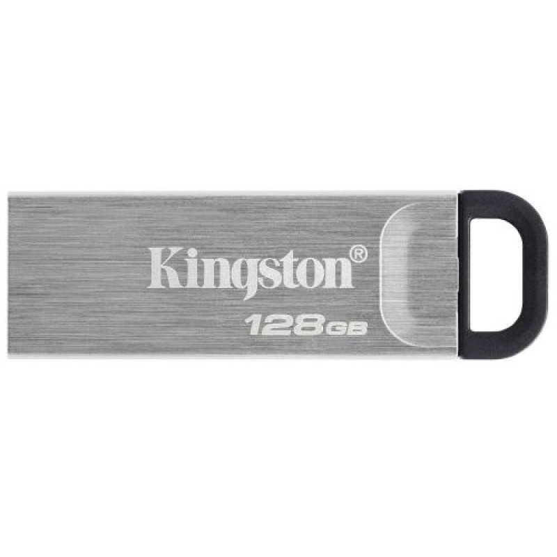 Флеш накопичувач USB 128Gb Kingston DataTraveler Kyson, Silver, USB 3.2 Gen 1, до 200/60 МБ/с (DTKN/128GB)