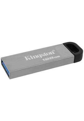 Флеш накопичувач USB 128Gb Kingston DataTraveler Kyson, Silver, USB 3.2 Gen 1, до 200/60 МБ/с (DTKN/128GB)