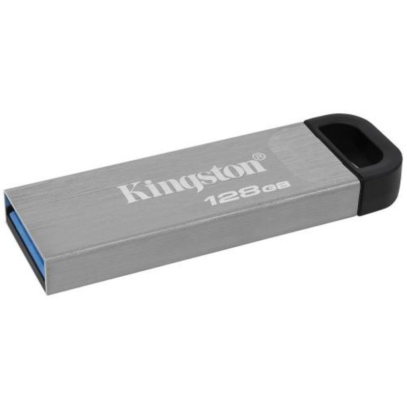 Флеш накопичувач USB 128Gb Kingston DataTraveler Kyson, Silver, USB 3.2 Gen 1, до 200/60 МБ/с (DTKN/128GB)