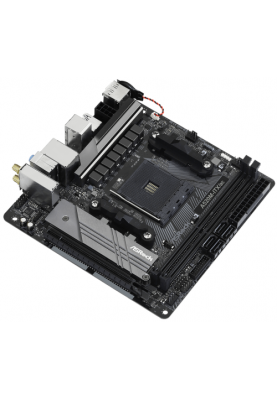 Мат.плата AM4 (A520) ASRock A520M-ITX/ac, A520, 2xDDR4, Int.Video(CPU), 4xSATA3, 1xM.2, 1xPCI-E 16x 3.0, 1xM.2 (Key E), ALC887, RTL8111H, WiFi ac, Bluetooth 4.2, 6xUSB3.2/4xUSB2.0, HDMI/DP, Mini-ITX