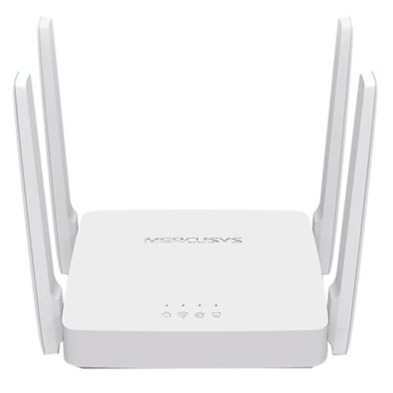 Роутер Mercusys AC10 Wi-Fi 802.11b/g/a/n/ac, 2x10/100M LAN, 1x10/100 WAN, 4 зовнішніх антени