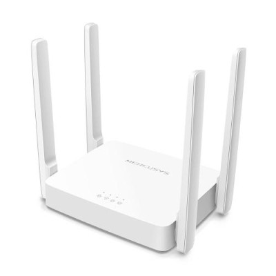 Роутер Mercusys AC10 Wi-Fi 802.11b/g/a/n/ac, 2x10/100M LAN, 1x10/100 WAN, 4 зовнішні антени