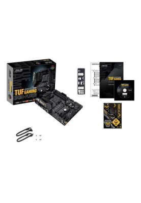 Мат.плата AM4 (B450) Asus TUF GAMING B450-PLUS II, B450, 4xDDR4, CrossFire, Int.Video(CPU), 6xSATA3, 2xM.2, 1xPCI-E 16x 3.0, 1xPCI-E 16x 2.0, 3xPCI-E 1x 2.0, ALC S1200A, L8200A, 8xUSB3.2/4xUSB2.0, HDMI/DP, ATX