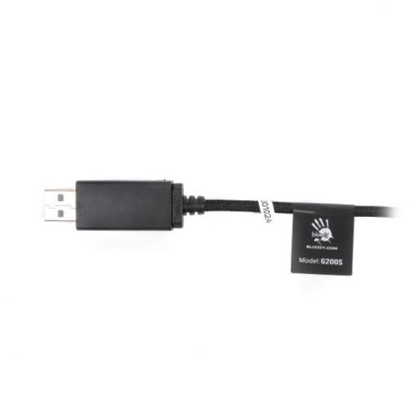Навушники Bloody G200S, Black/Red, USB, накладні, підсвічування 7 кольорів, кабель 2 м