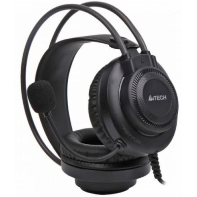 Навушники A4Tech Fstyler FH200U, Grey, мікрофон, USB, накладні, кабель 2 м