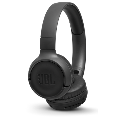 Навушники бездротові JBL Tune 500BT, Black, Bluetooth, мікрофон, акумулятор 300 mAh, технологія "Pure Bass", підтримка Siri и Google Now (JBLT500BTBLK)