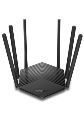 Роутер Mercusys MR50G Wi-Fi 802.11b/g/n/aс, 1900Mb, 2 LAN 10/100/1000Mb, режим точки доступу, швидке налаштування безпеки