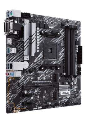Мат.плата AM4 (B550) Asus PRIME B550M-A/CSM, B550, 4xDDR4, Int.Video(CPU), 4xSATA3, 2xM.2, 1xPCI-E 16x 4.0, 2xPCI-E 1x 3.0, ALC887, RTL8111H, 8xUSB3.2/4xUSB2.0, VGA/DVI-D/HDMI, MicroATX