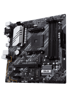 Мат.плата AM4 (B550) Asus PRIME B550M-A/CSM, B550, 4xDDR4, Int.Video(CPU), 4xSATA3, 2xM.2, 1xPCI-E 16x 4.0, 2xPCI-E 1x 3.0, ALC887, RTL8111H, 8xUSB3.2/4xUSB2.0, VGA/DVI-D/HDMI, MicroATX