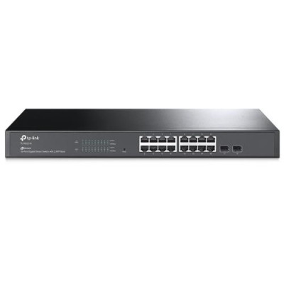 Комутатор TP-LINK TL-SG2218, 16x1FE, 2x1GE/SFP, некерований, стійковий