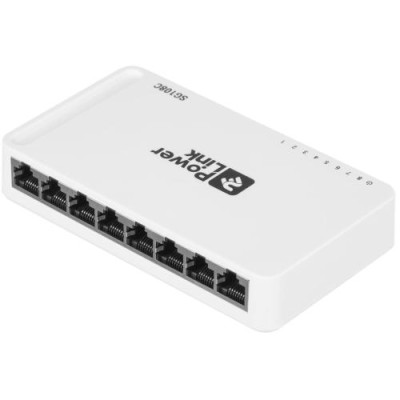 Комутатор 2E PowerLink SG108C, White, некерований, 8x10/100/1000BaseT