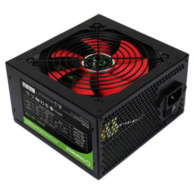 Блок живлення 450 Вт, GameMax GM-450B, Black, 80+ Basic, Active PFC, 12 см, 2xMolex / 2xSATA / 1x6+2-pin / 1x4+4-pin / 1x20+4-pin, захист OVP / UVP / SIP / OCP / OLP / OPP / SCP