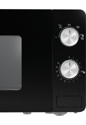 Мікрохвильова піч Gorenje MO20E1B, Black, 800W, 20 л, 5 рівнів потужності, керування механічне, 3 програм приготування