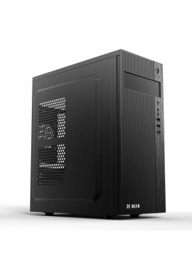 Корпус 2E ALFA Black, без БЖ, Mid Tower, для ATX / Micro ATX, 1хUSB 3.0, 2хUSB 2.0, 191x418x358 мм, 2.5 кг (2E-E185)