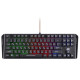 Клавіатура 2E KG355 GAMING, Black, USB, мембранна, LED підсвічування, TKL дизайн, водонепроникна конструкція, 1.5 м (2E-KG355UBK)