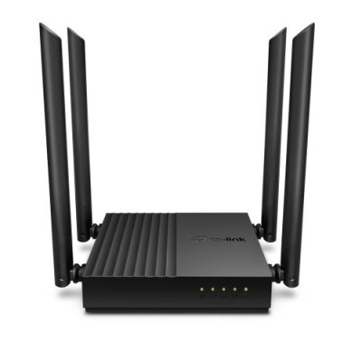 Роутер TP-LINK Archer C64, Black, Wi-Fi 802.11 ac, до 1167 Mb/s, 2.4/5GHz, 4 LAN 10/100/1000 Mb/s, RJ45 10/100/1000Mb/s, 4 зовнішніх антенн