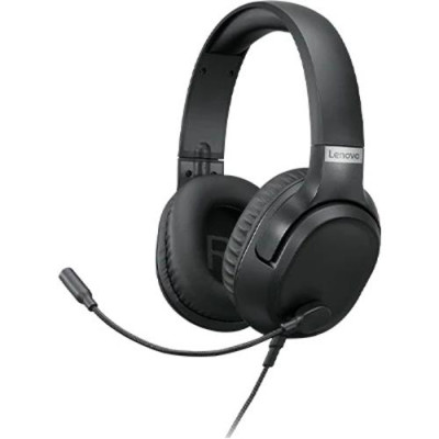 Навушники Lenovo ideapad Gaming Headset H100, Black, 3.5 мм, мікрофон, 32 Ом, 110 дБ, 1.8 м (GXD1C67963)