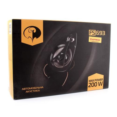 Автомобільна акустика Phantom FS-693 3-х смугова, коаксіальна, 15x23 см, овальна, 100 Вт, 4 Ом