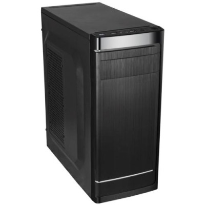 Корпус LogicPower 2106 Black, 400 Вт, Mid Tower, ATX / Micro ATX / Mini ITX, 2xUSB 2.0, 1x80 мм1 (15491)
