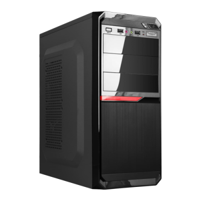Корпус LogicPower 2111 Black, 400 Вт, Mid Tower, ATX / Micro ATX / Mini ITX, 2xUSB 2.0, 1xUSB 3.0, 350x175x410 мм (15492)